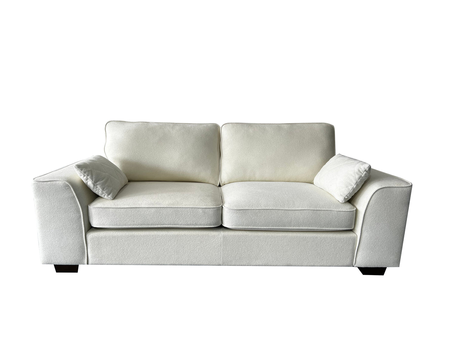 Henley 2+3 Seater Sofa Set with Cupholder on Side and and Storage Cream