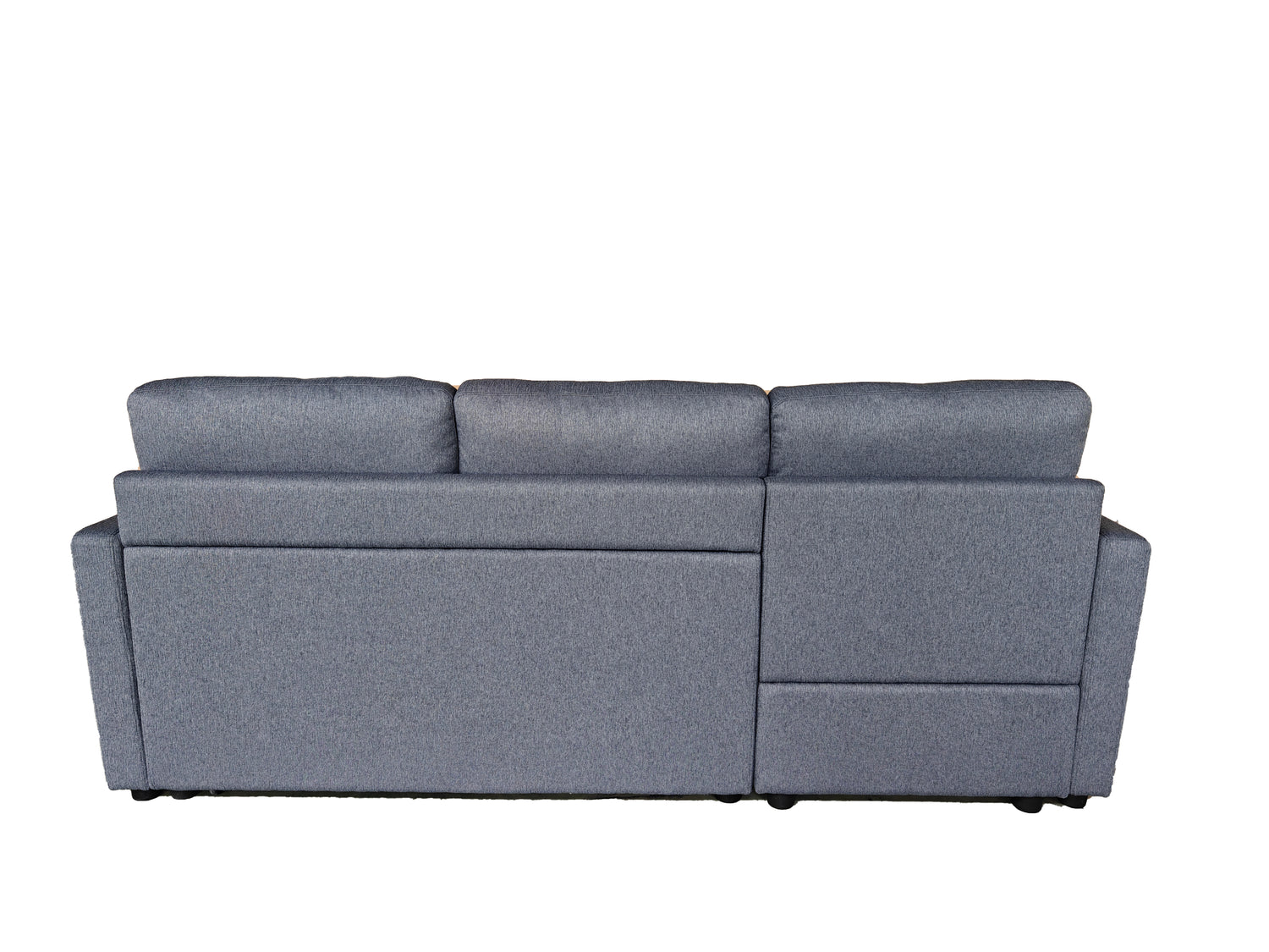 Retro Universal Corner Pull Out Sofa bed with storage chase Grey