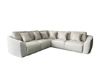 Bronte 5 Seater Modular Corner Cream
