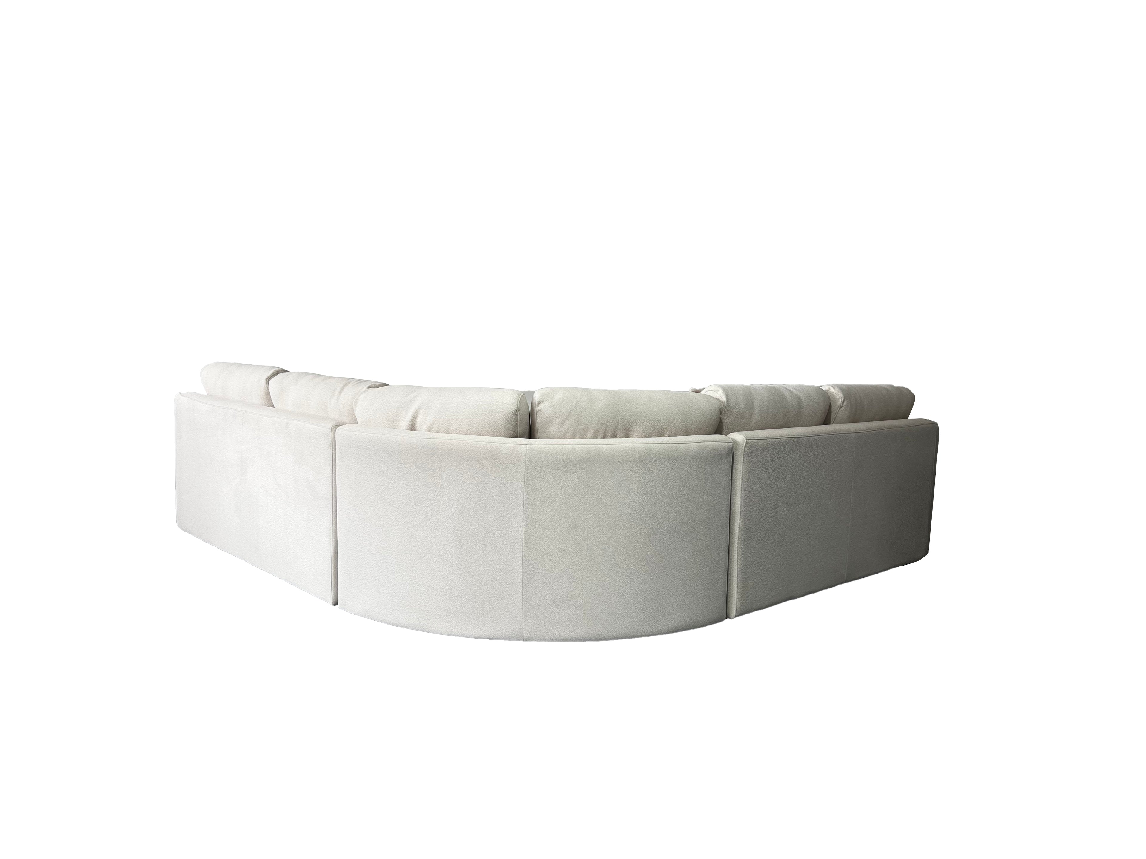 Bronte 5 Seater Modular Corner Cream