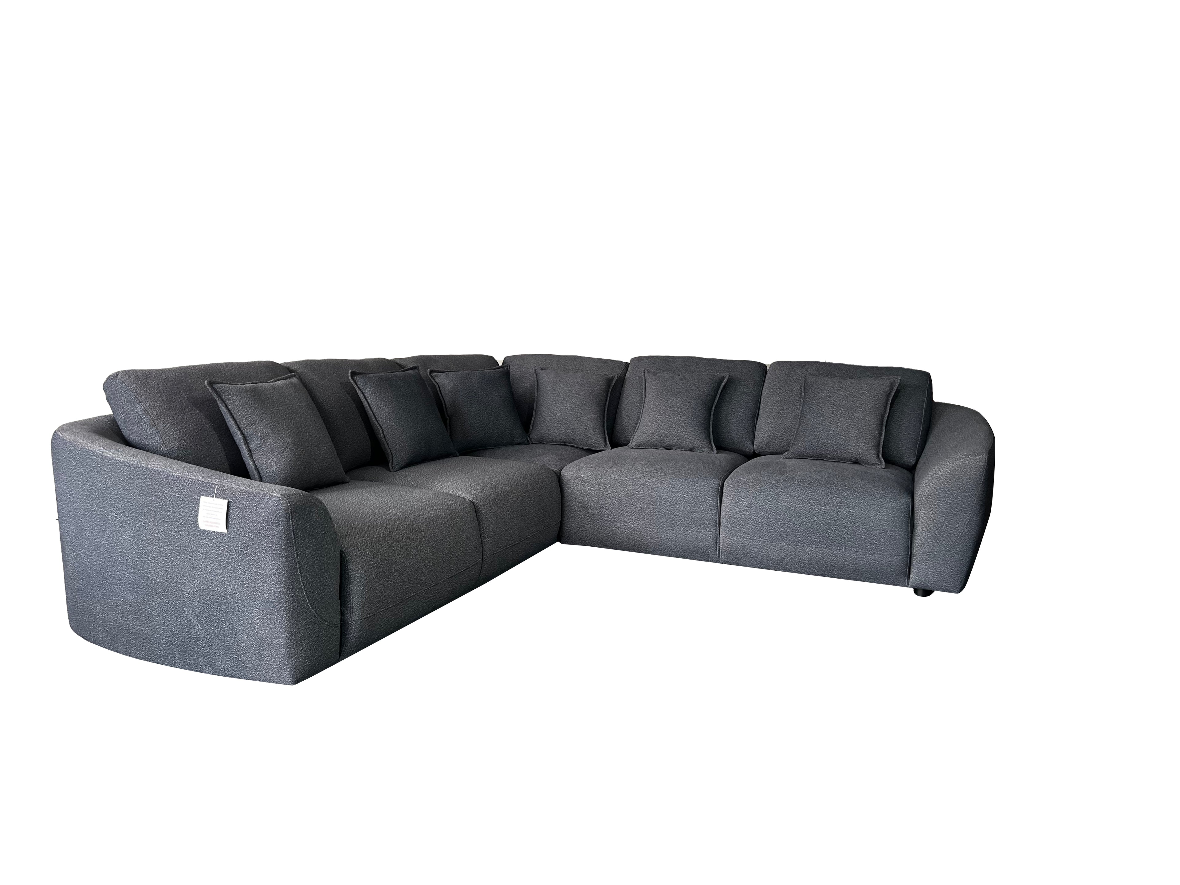 Bronte 5 Seater Modular Corner Cream
