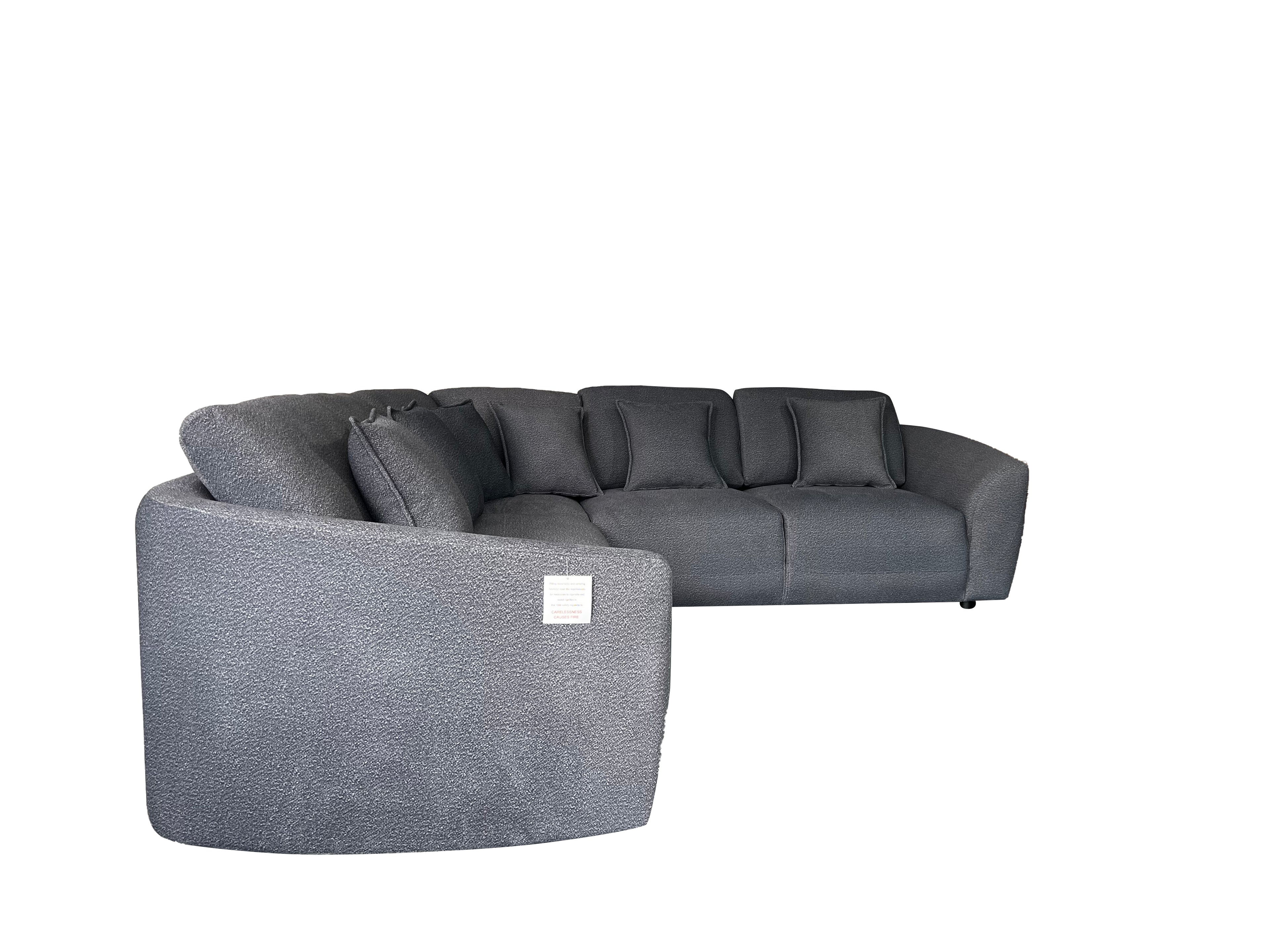 Bronte 5 Seater Modular Corner Cream