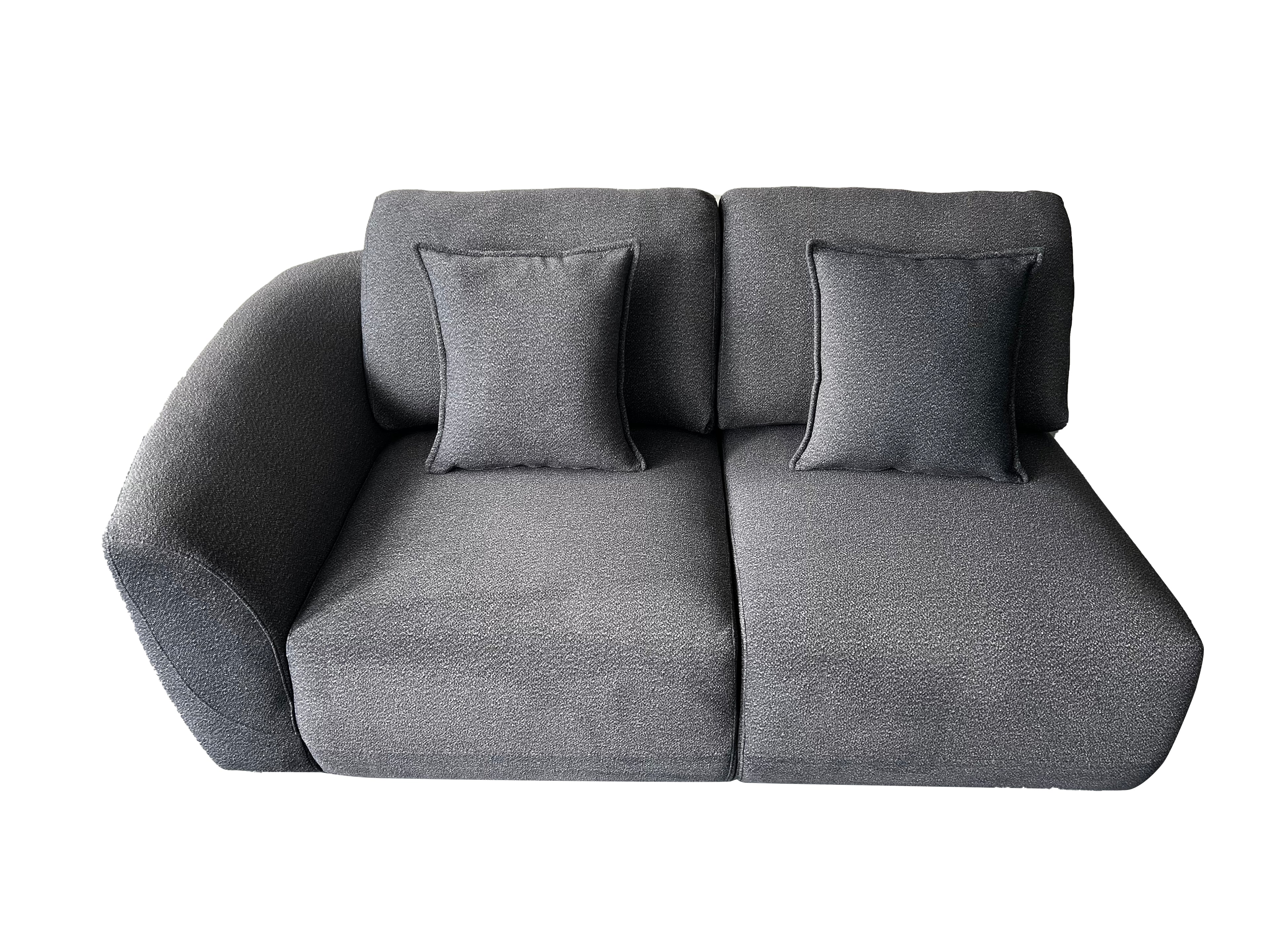 Bronte 5 Seater Modular Corner Cream