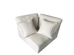 Bronte 5 Seater Modular Corner Cream