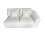 Bronte 5 Seater Modular Corner Cream