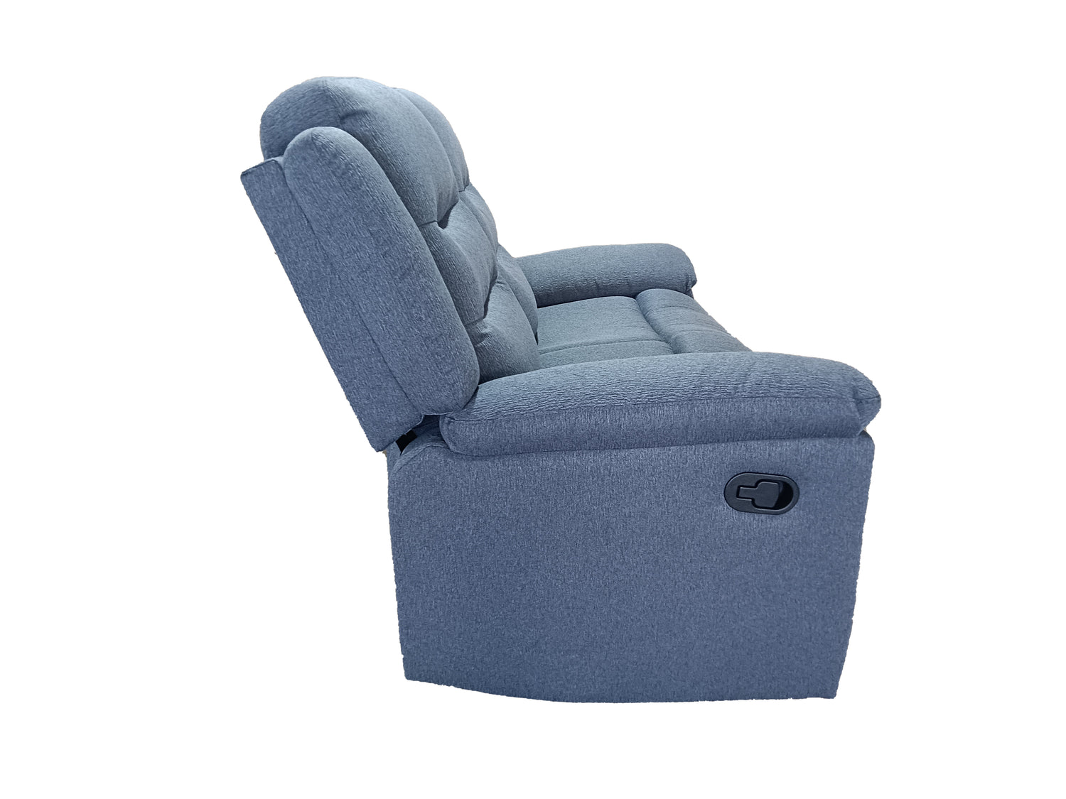 Roma 2 Seater Manual Recliner Fabric Grey