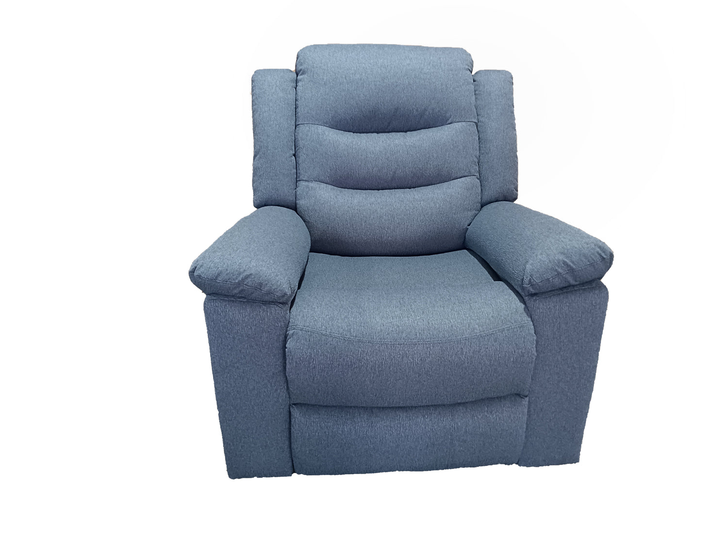 Roma 2 Seater Manual Recliner Fabric Grey
