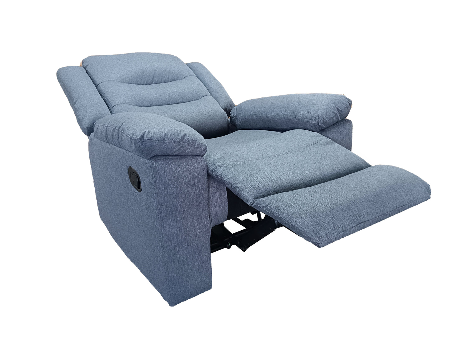 Roma 2 Seater Manual Recliner Fabric Grey