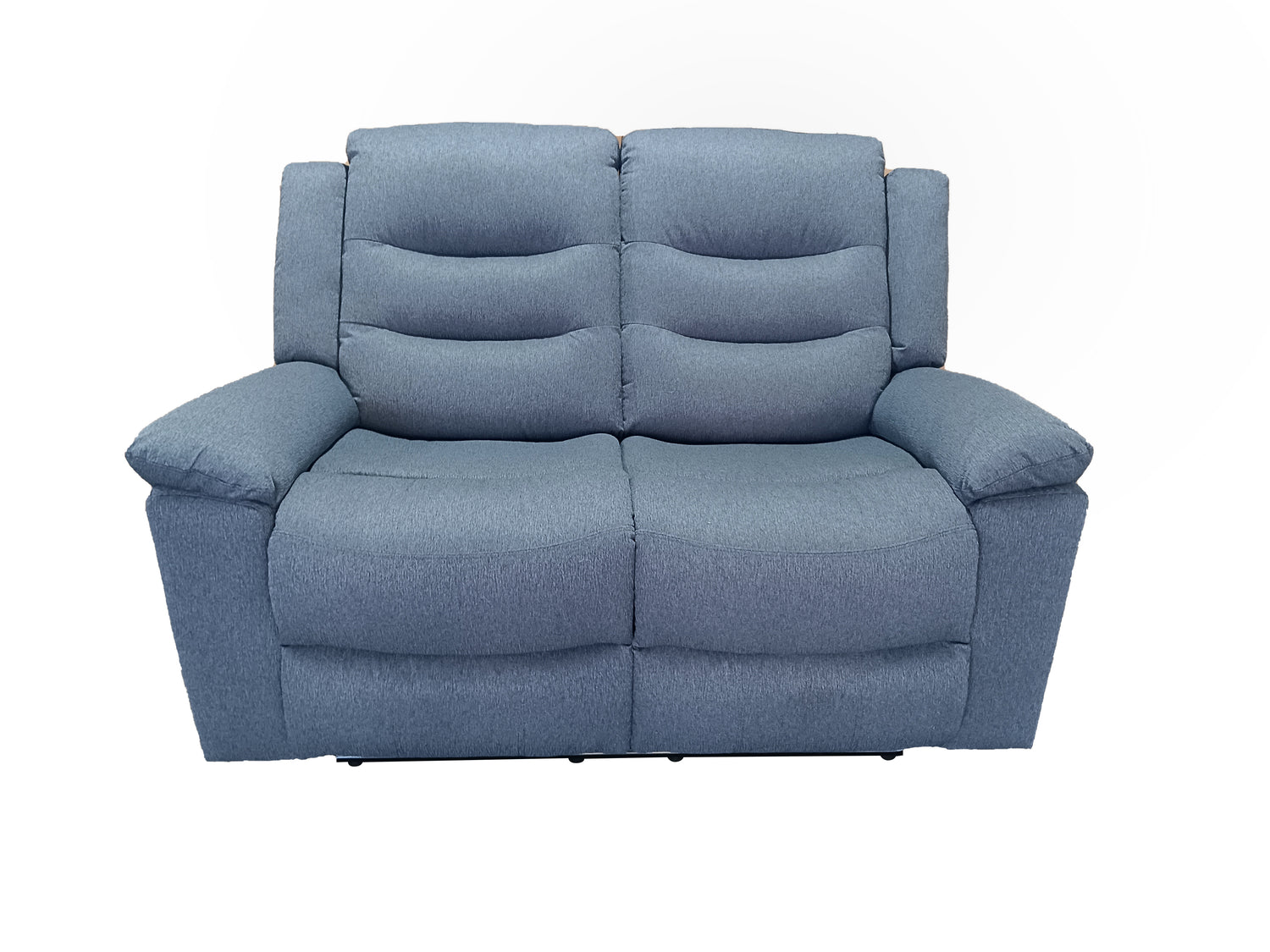 Roma 2 Seater Manual Recliner Fabric Grey