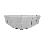 Montari Fabric Manual Recliner with console and cupholders Cream
