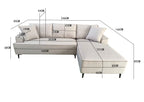 Aero Right Hand Corner Sofa Beige