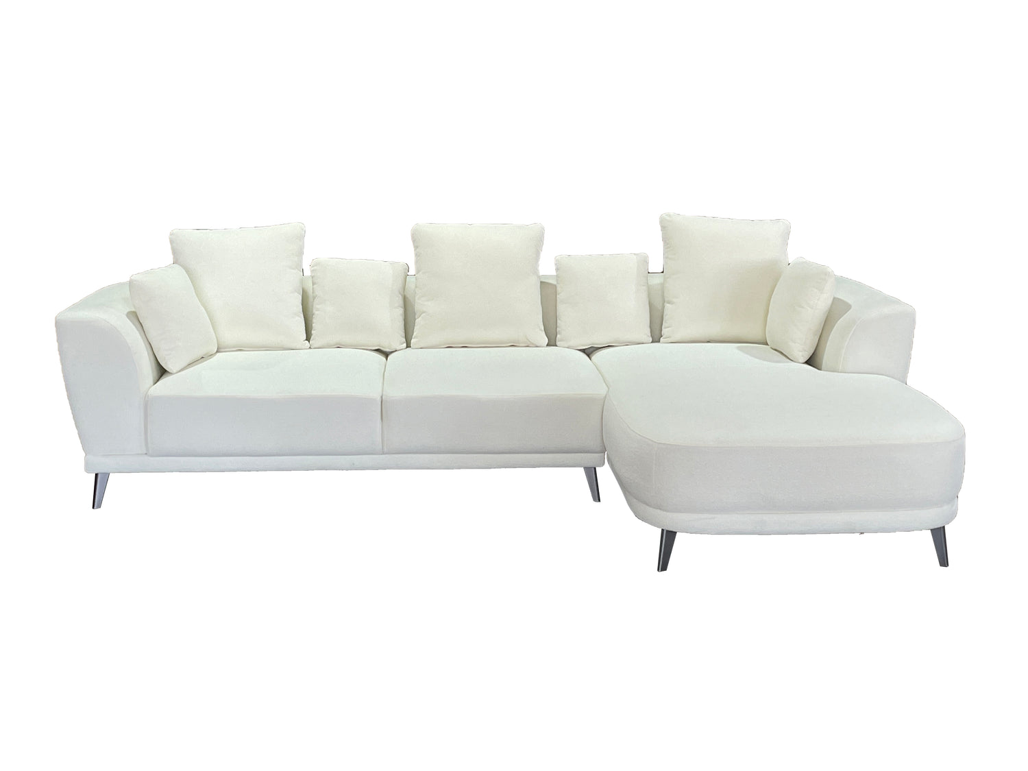Marvella Right Hand Corner Sofa with Chase Cream