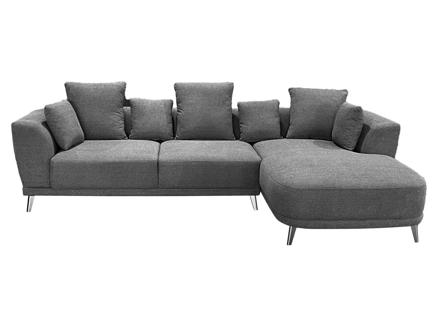 Marvella Right Hand Corner Sofa with Chase Grey