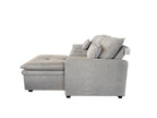Cozeo Corner Sofa bed with Storage Chase Grey