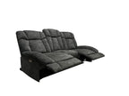 Harlow Fabric 2+3 Seater Electric Recliner Set Grey