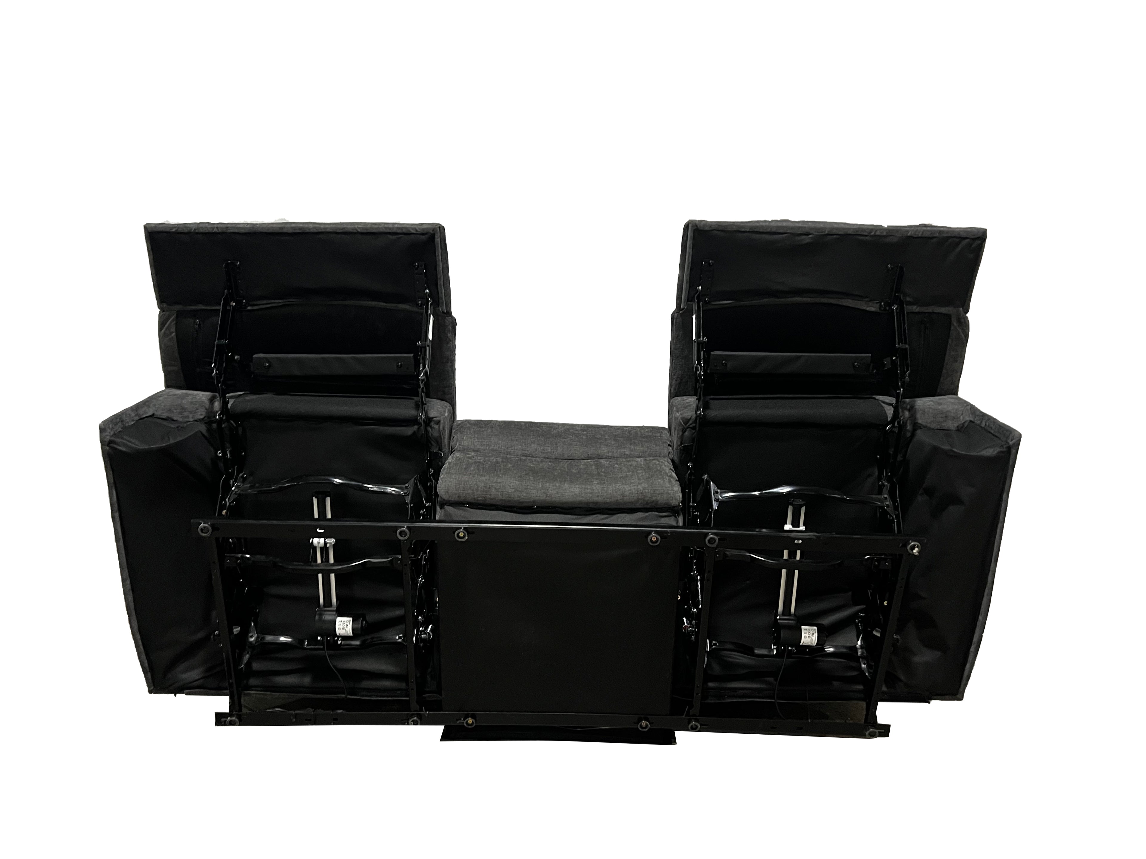 Harlow Fabric 1 Seater Electric Recliner Set Grey