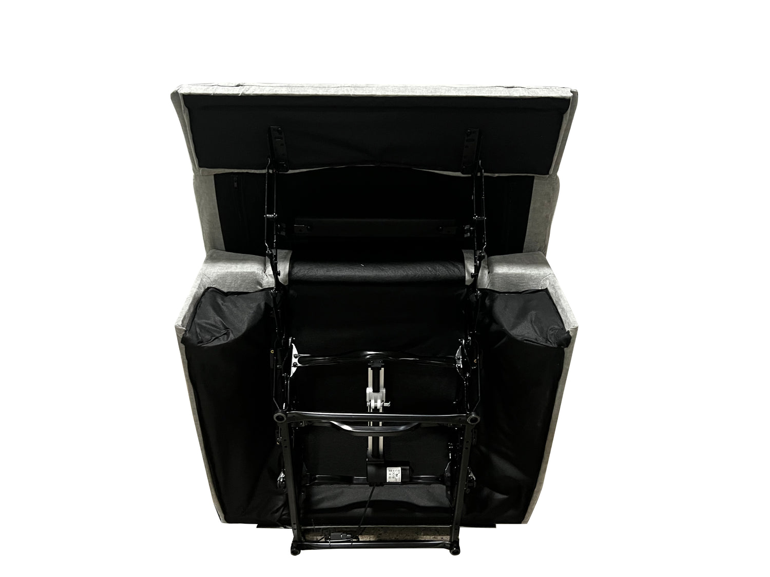 Harlow Fabric 2 Seater Electric Recliner Set Grey