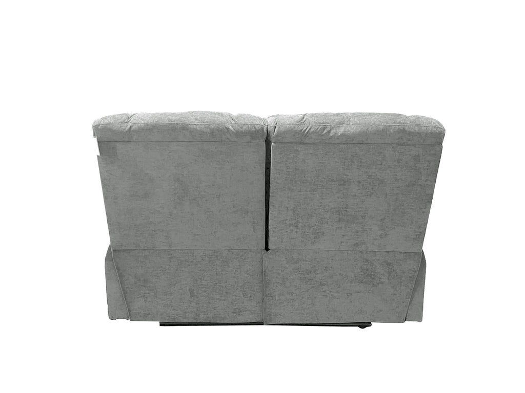 Harlow Fabric 3 Seater Electric Recliner Set Silver