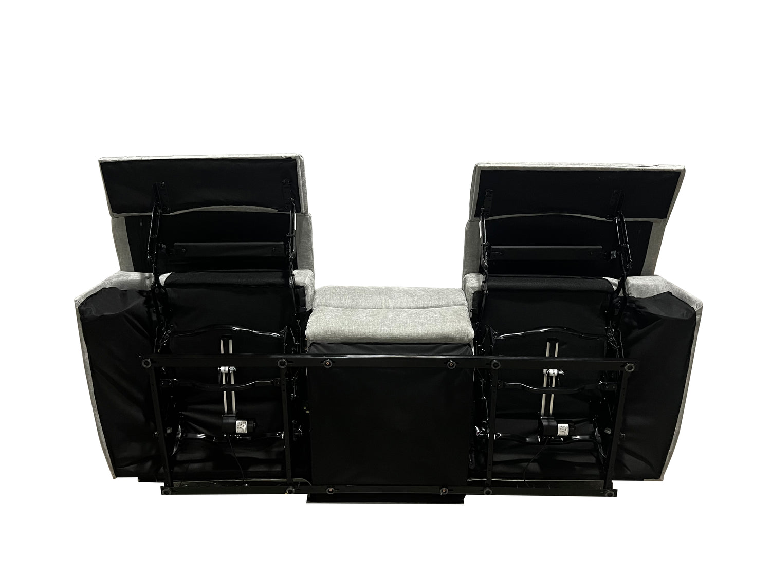 Harlow Fabric 2 Seater Electric Recliner Set Grey