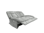 Harlow Fabric 3 Seater Electric Recliner Set Silver