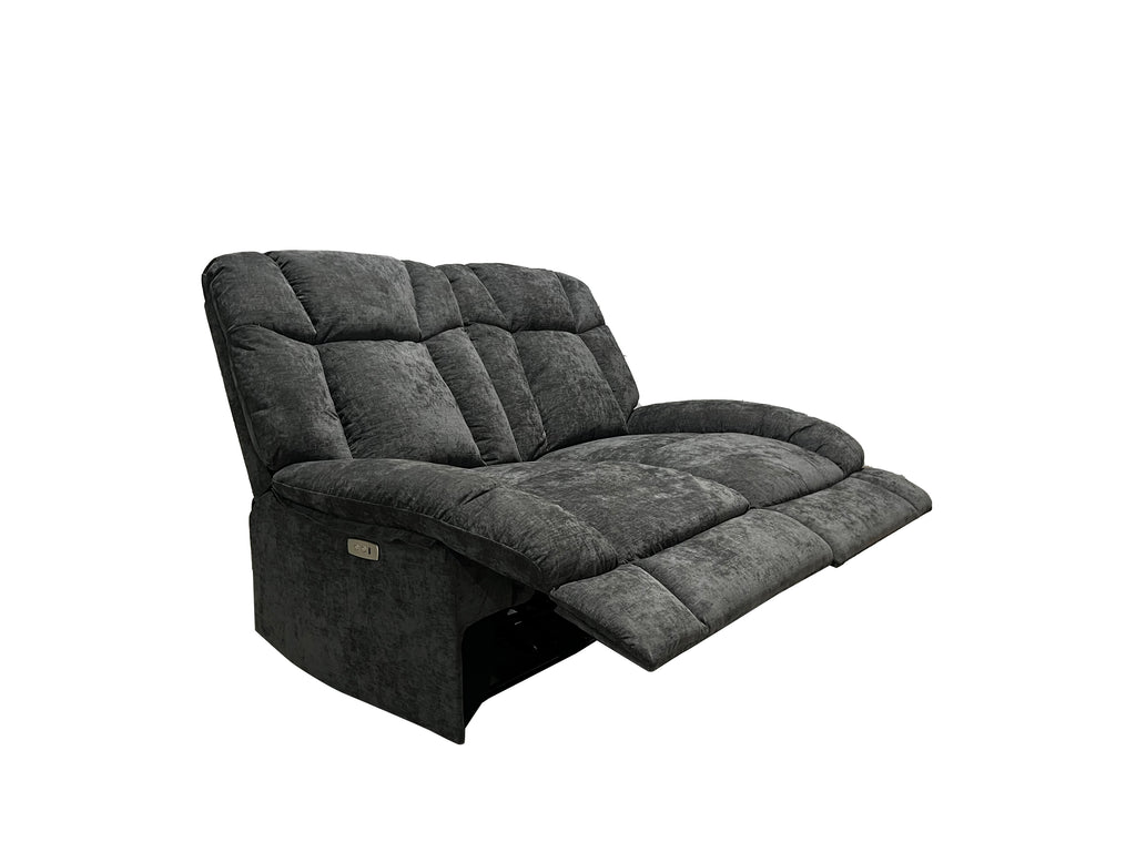 Harlow Fabric 2+3 Seater Electric Recliner Set Grey