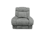 Harlow Fabric 3 Seater Electric Recliner Set Silver
