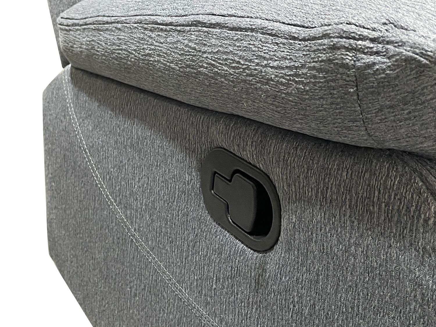 Harrison Fabric Manual Recliner Right hand Corner Grey