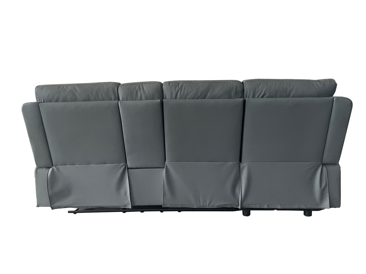 Harrison Anti scratch Leather Manual Recliner Right hand Corner Grey