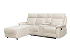 Harrison Fabric Manual Recliner Right hand Corner Cream