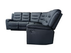 Roma Grey Corner Manual Recliner Anti scratch leather