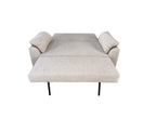 Viva 2 seater pull out sofa bed With Folded Back Beige