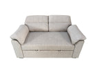 Viva 2 seater pull out sofa bed With Folded Back Beige