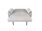 Viva 2 seater pull out sofa bed With Folded Back Silver