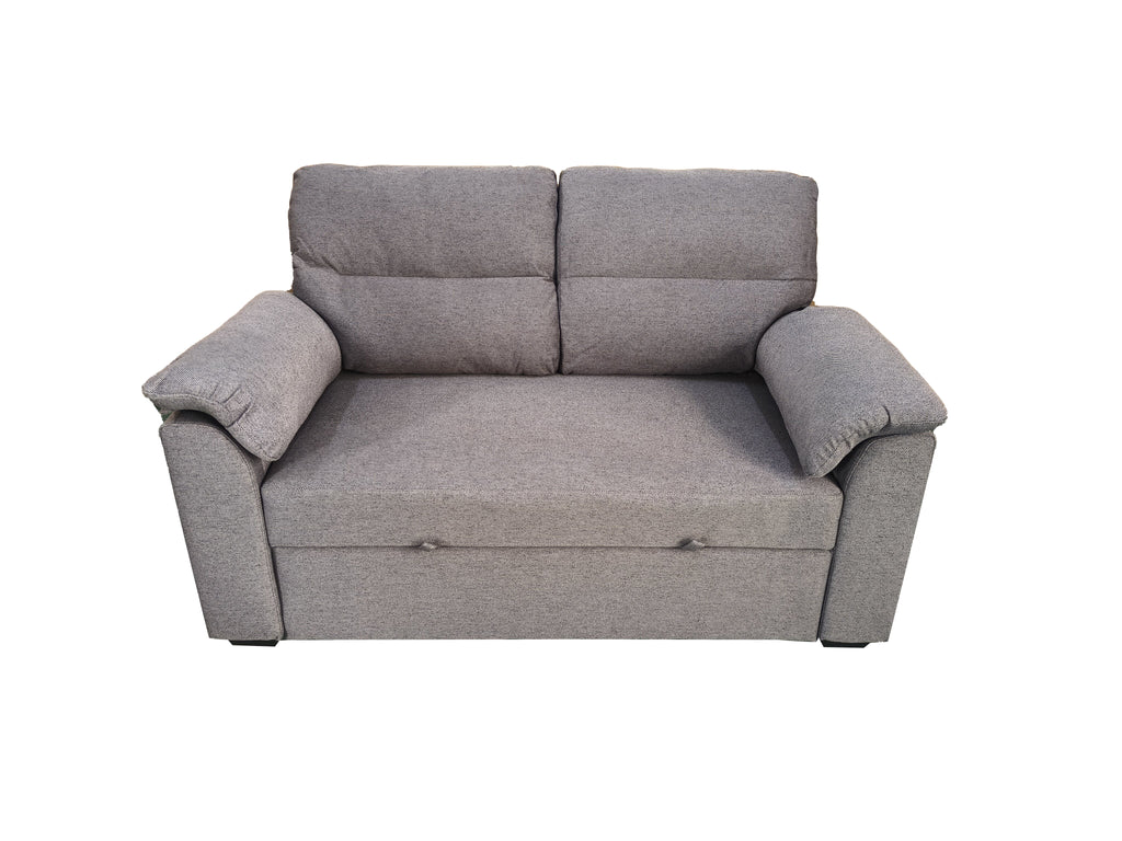 Viva 2 seater pull out sofa bed With Folded Back Grey