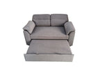 Viva 2 seater pull out sofa bed With Folded Back Grey