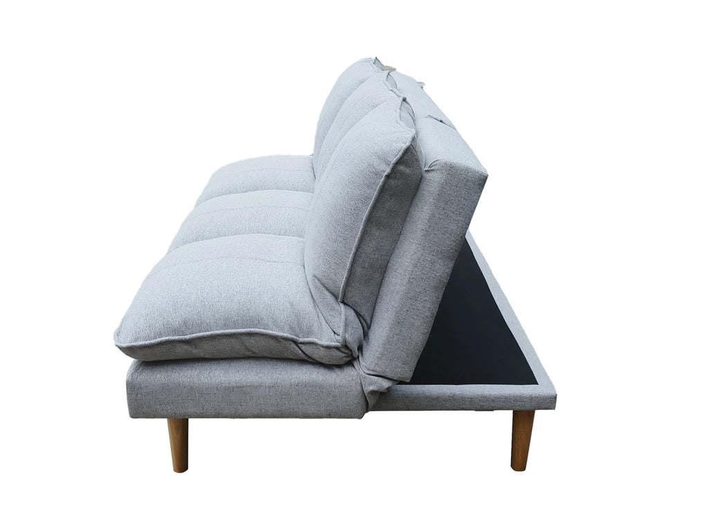 Restora 3 seater Click Clack sofa bed Silver