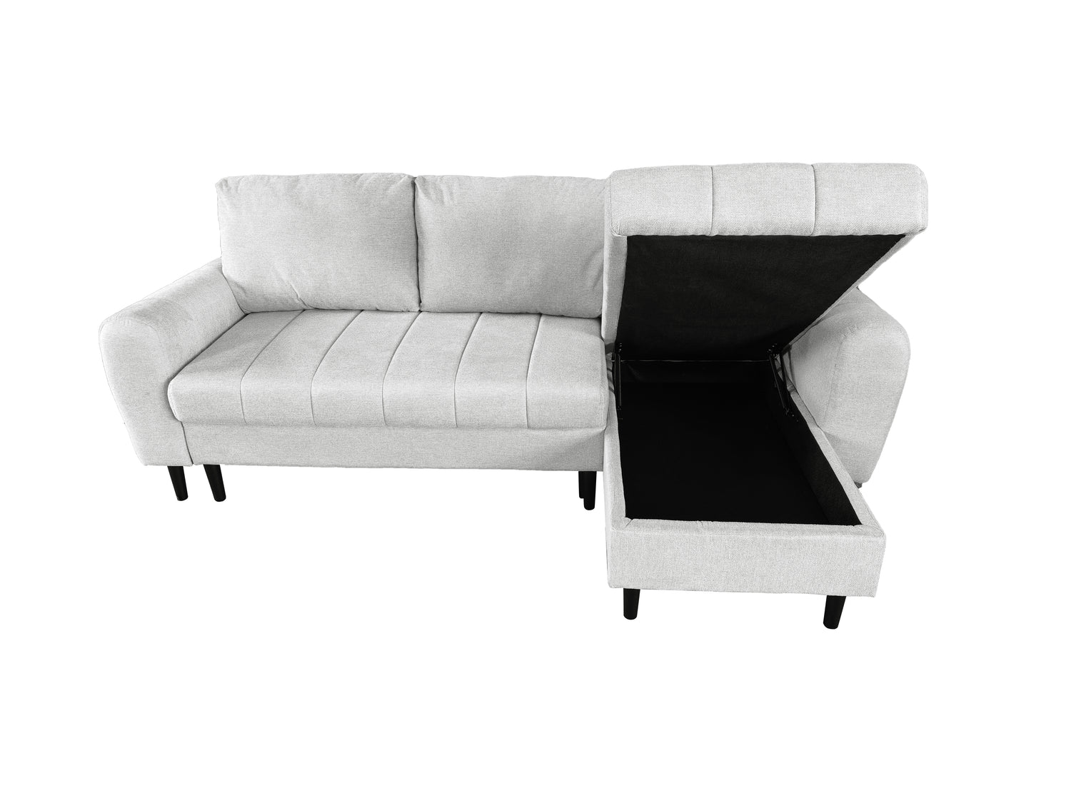 Amora Universal Corner Sofa bed With Storage Silver