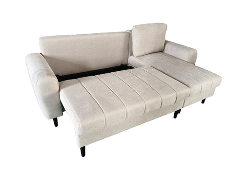 Amora Universal Corner Sofa bed With Storage Beige