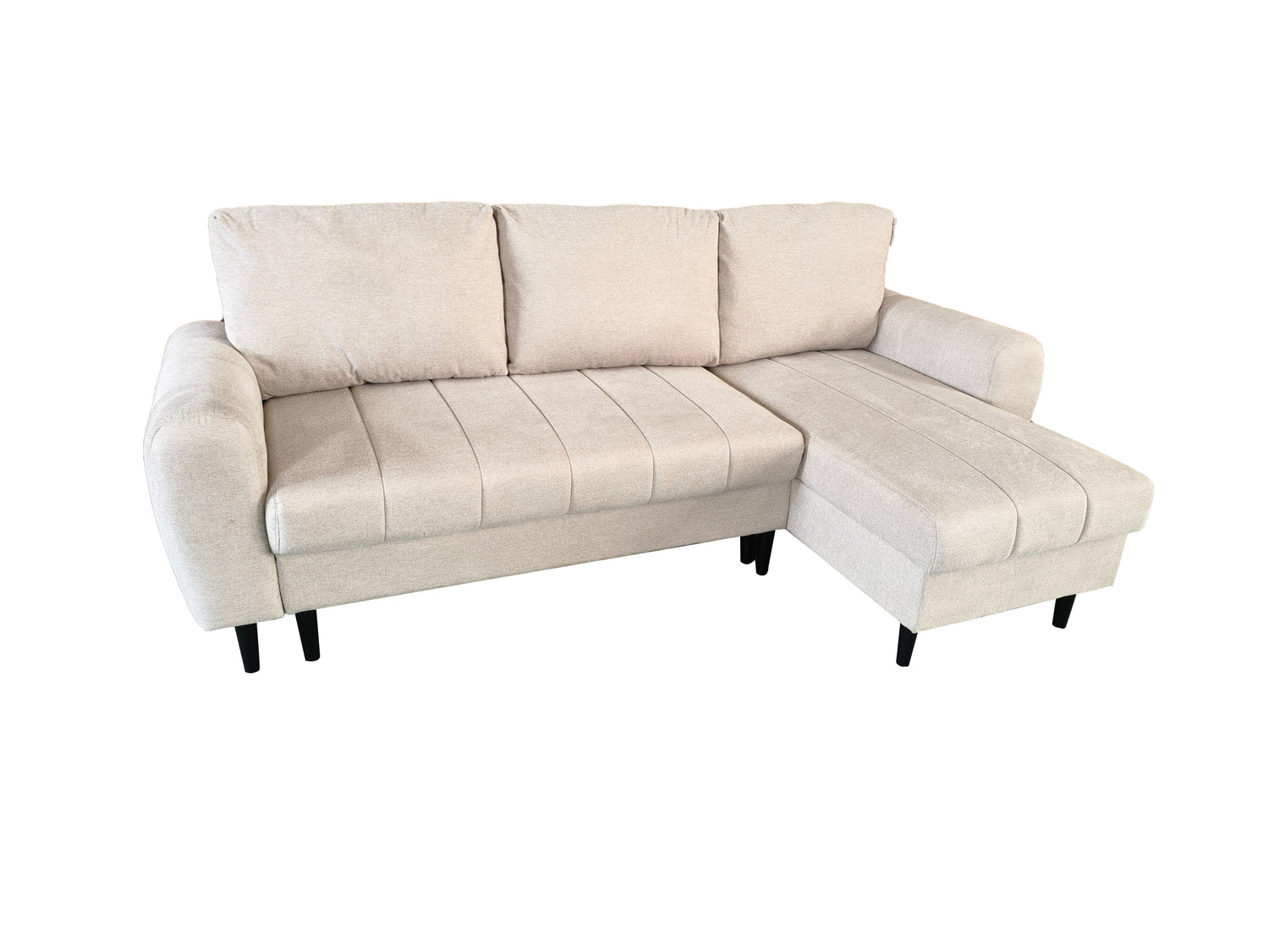 Amora Universal Corner Sofa bed With Storage Beige
