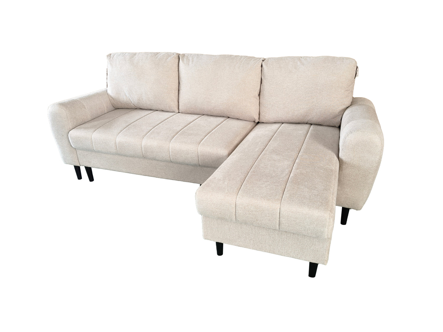 Amora Universal Corner Sofa bed With Storage Beige