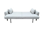 Loft Click Clack 3 seater sofa Bed Silver