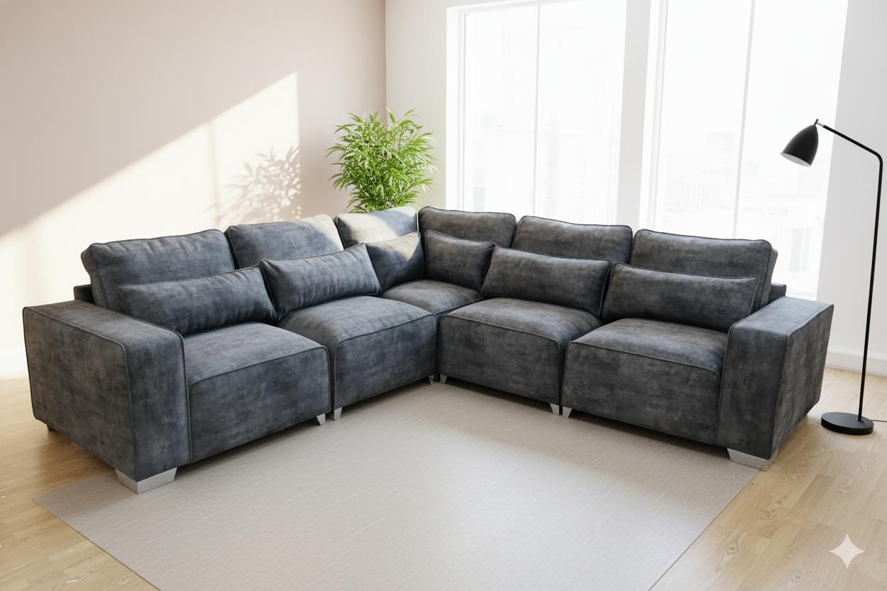Sloane Modular Corner Sofa Milano Dolphin