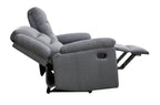 Roma Recliner 3+2 Black Faux Leather With cup Holder