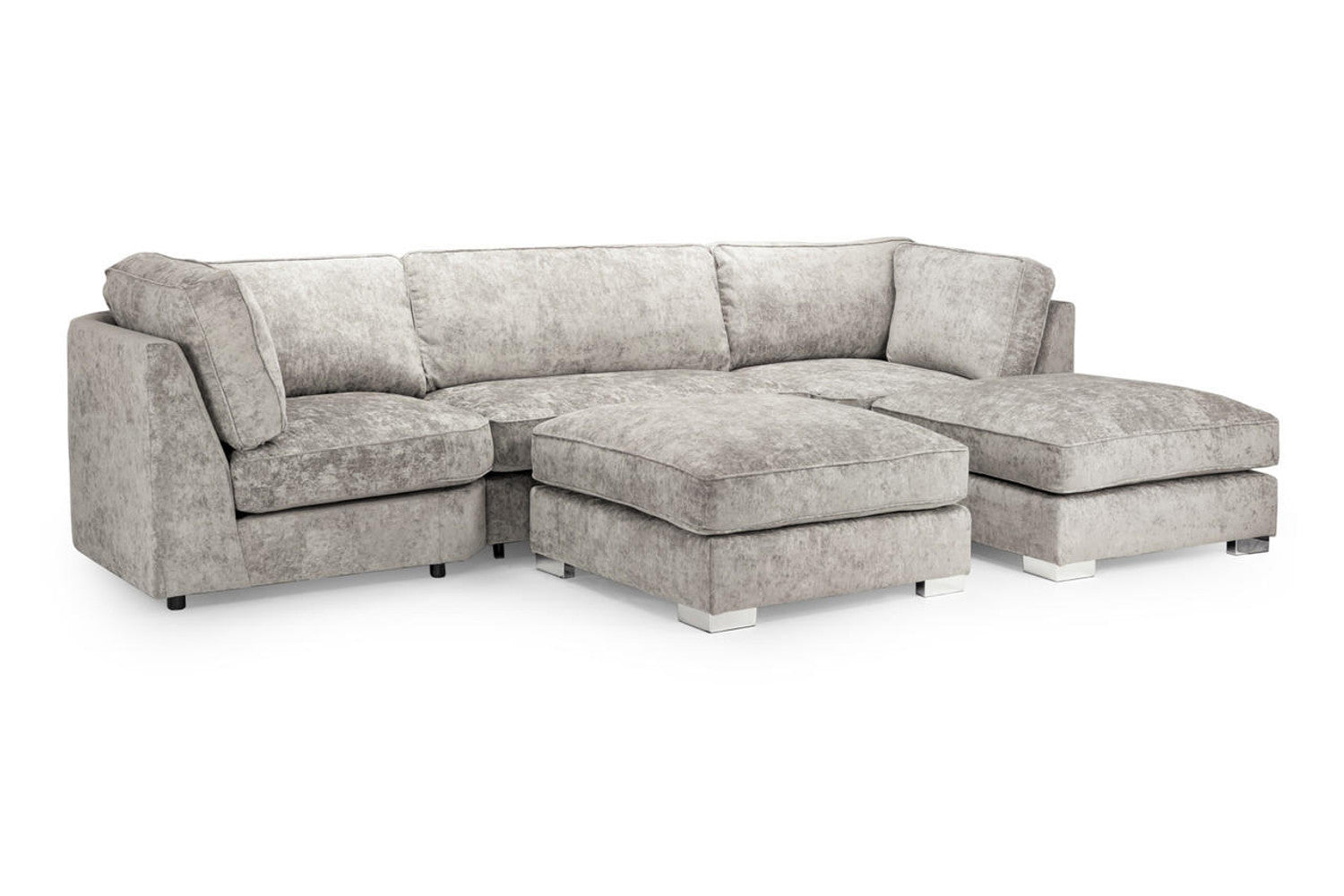 Bishop U shape Fullback Sofa Alaska Platinum