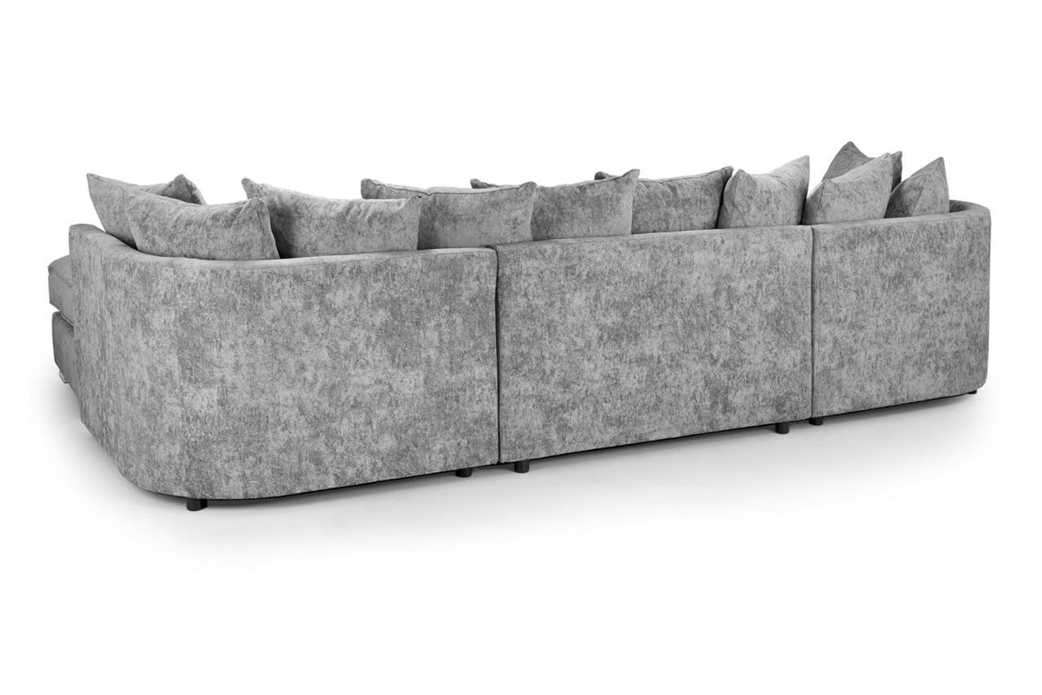 Bishop U shape Scatterback Sofa Alaska Platinum