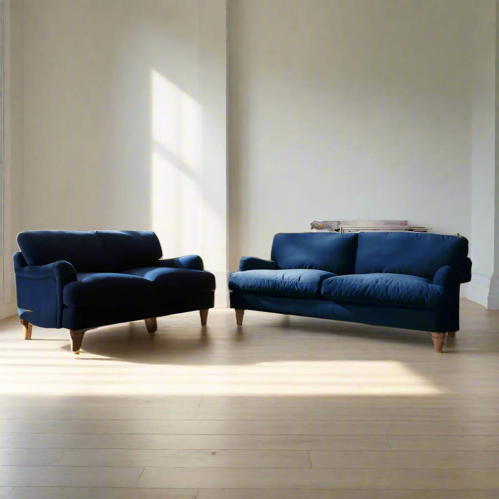 Mason Velvet Fabric 2+3 Seater Sofa