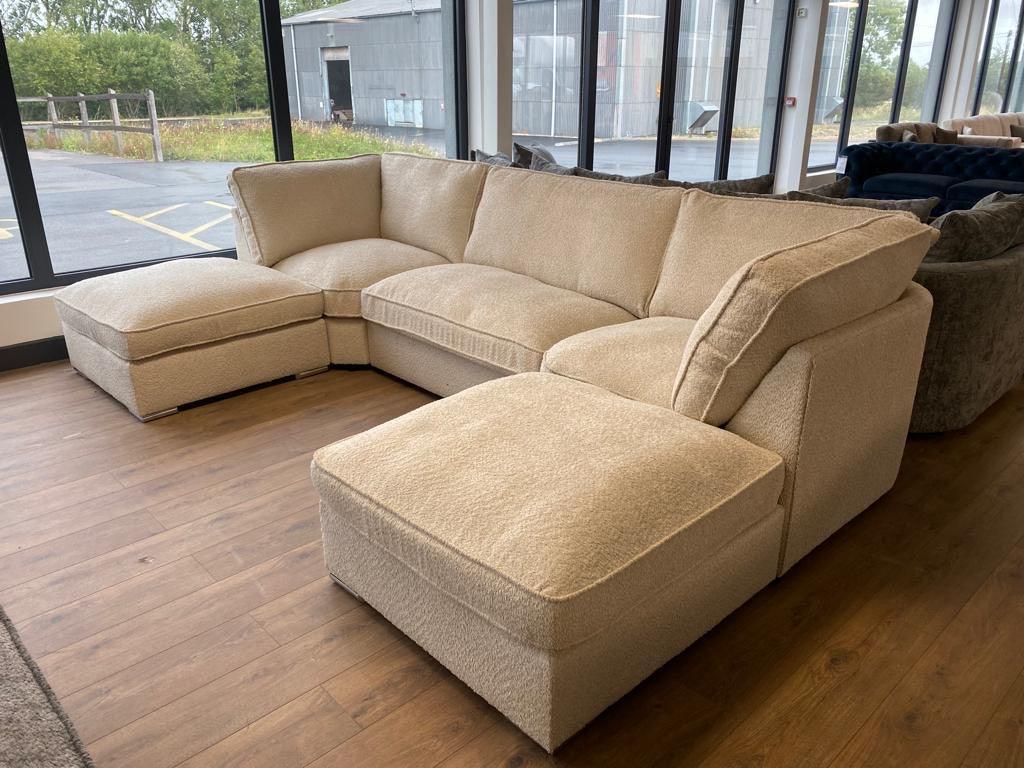 Missy Boucle U Shape Sofa