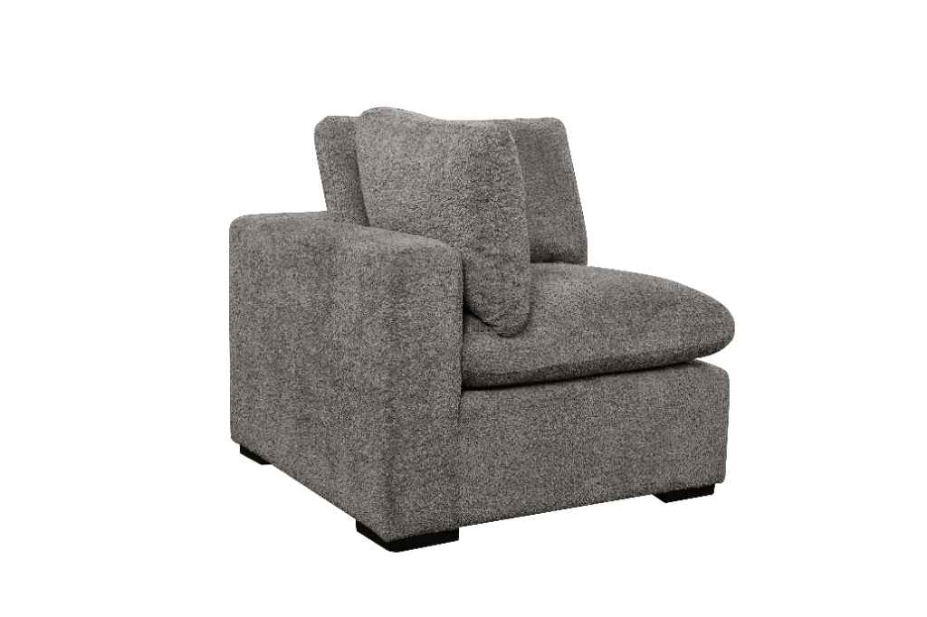 Modulo 5 seater Modular Corner Duck feather cushions Boucle Cream