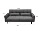 Pendle 3 seater Click Clack Sofa bed Grey