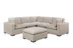 Cozy 5 seater Modular Corner Duck feather cushions Lush Mink